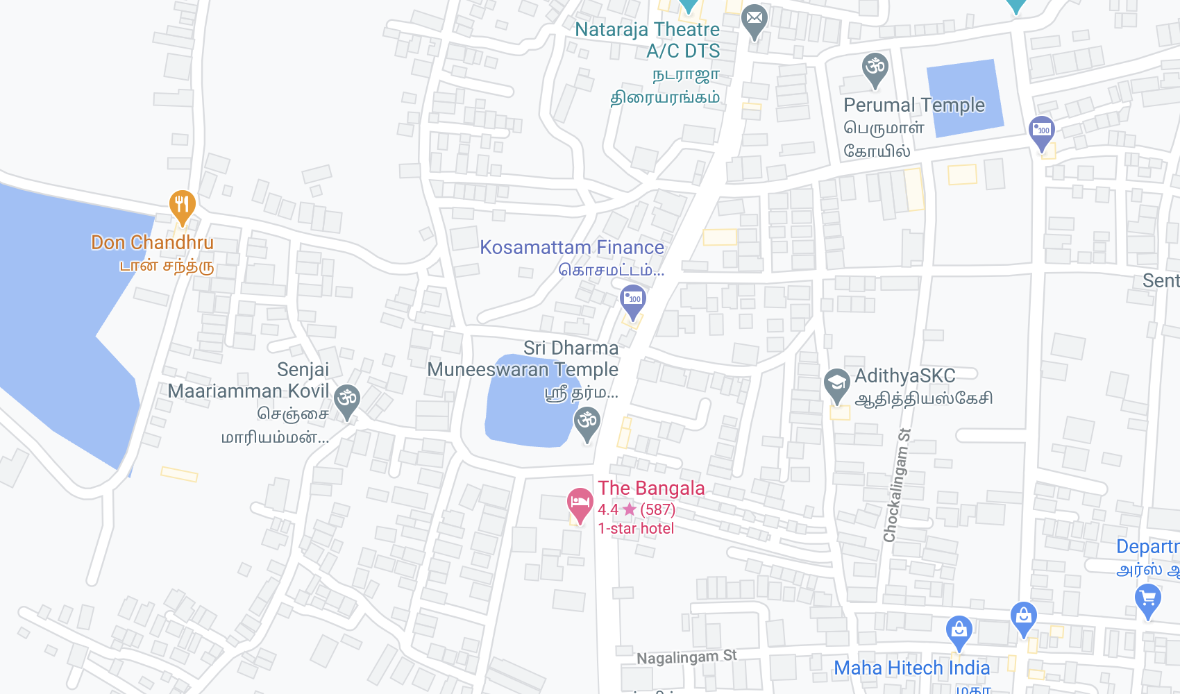 map to bangala